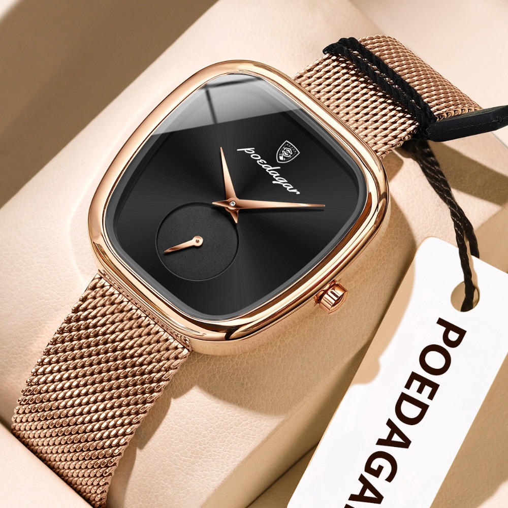 Image of New Fashionable Casual Women's Watch, Unique Square Dial, Women's Chronograph Watch, Suitable For Work Gatherings, Parties, Gifts, Girlfriends, Mothers, Holiday Gifts