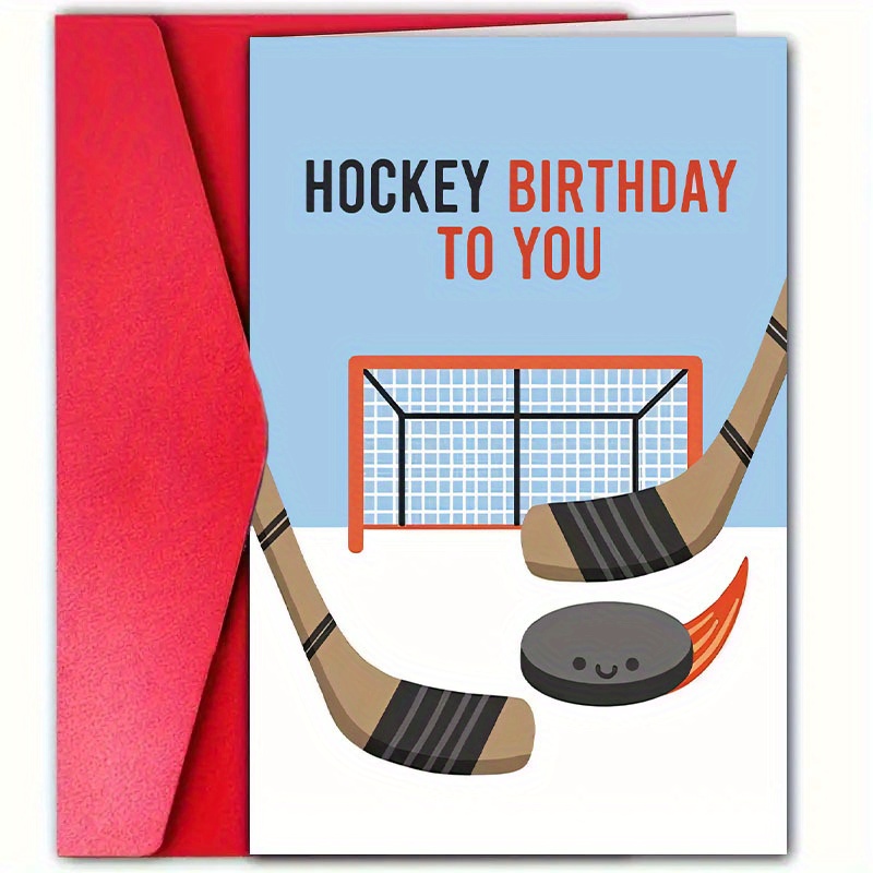 

1pc, "hockey To You" , 12cm*18cm, Hockey Greeting For , Sister, Son, , , , For , New , And ,