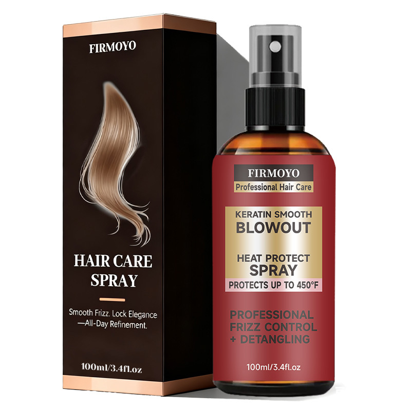 Image of Blow- Protect Spray & Keratin Smoothing Spray And Spray, Protecting Hair From Styling Tools' . Suitable For All Hair Types, With Heat Resistance Up To 450°f, Salon-grade Formula