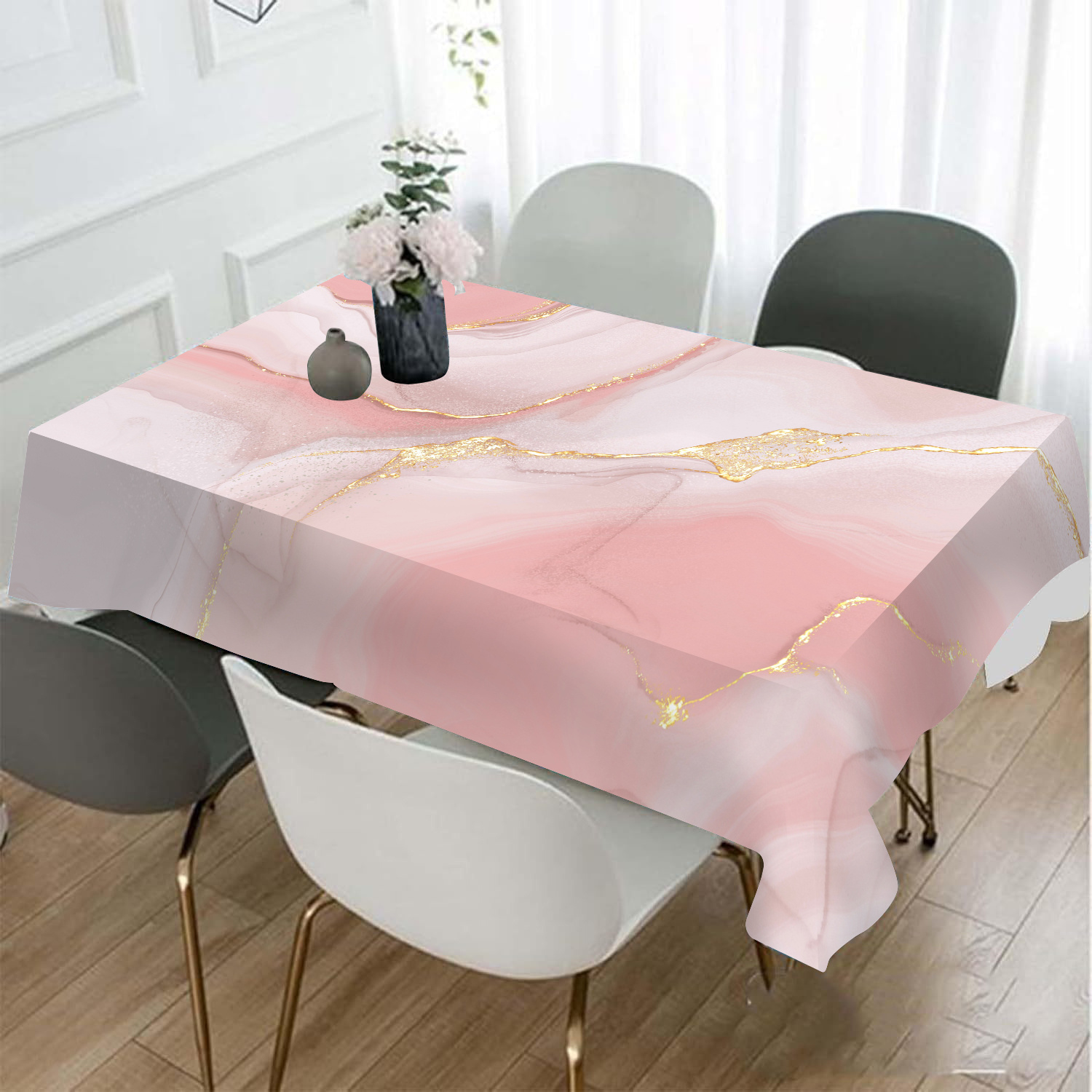 

1pc Tablecloth Accents - , -, - Rectangular Table For , , , And Christmas Decor