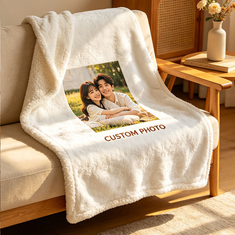 Custom Personalized Photo Blanket - Soft Throw Gift