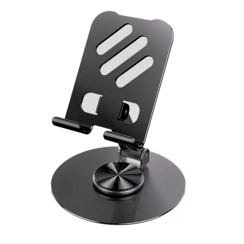 Rotatable 360° Multi-angle Metal Phone Stand - Portable Folding Desktop Phone Holder Stand, Suitable For All Smartphones And Tablets, Office Additions