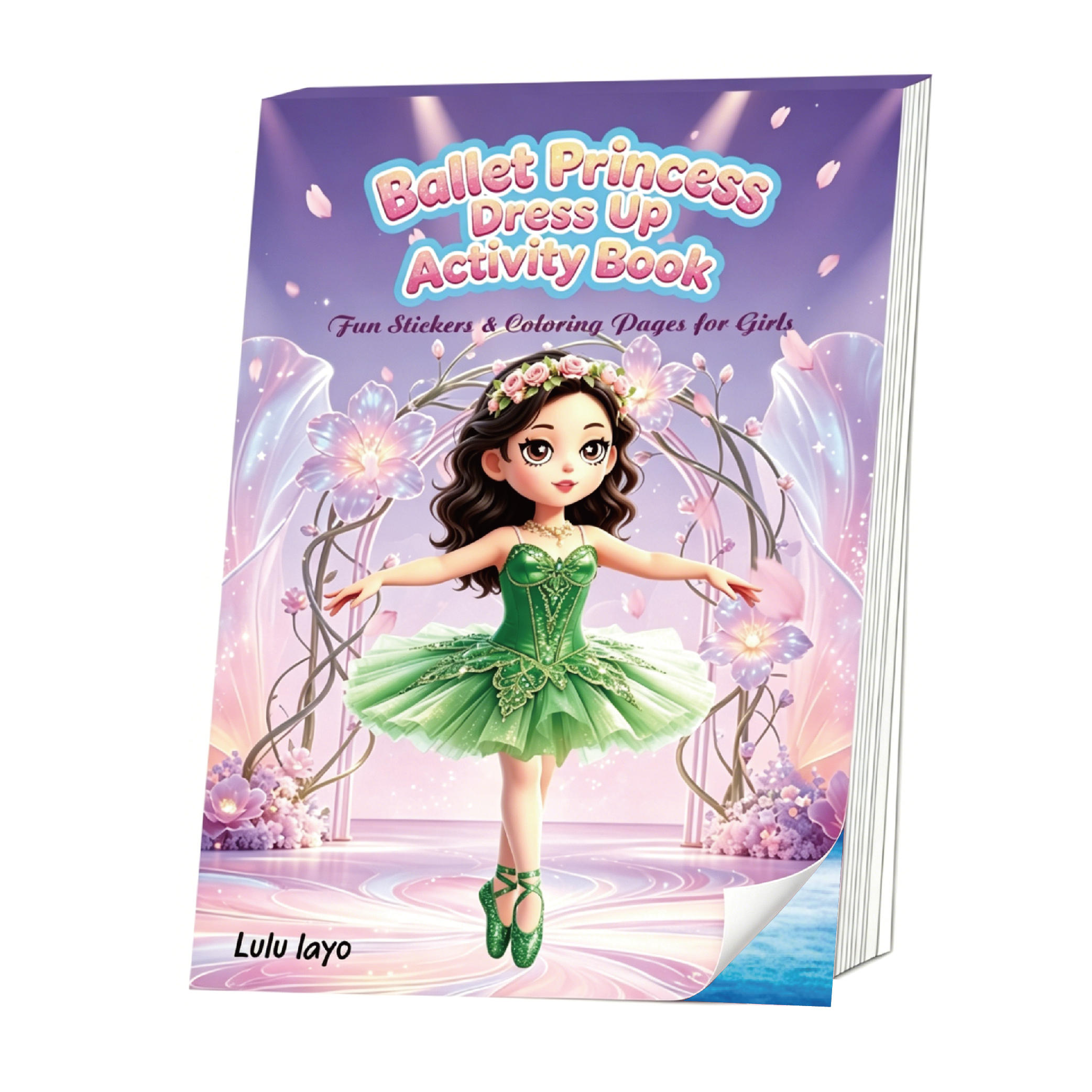 TEMU Libro di attivit� per travestirsi da del balletto per il a scuola, libro di adesivi con abiti da ballerina con adesivi di gonne tut羅 e da