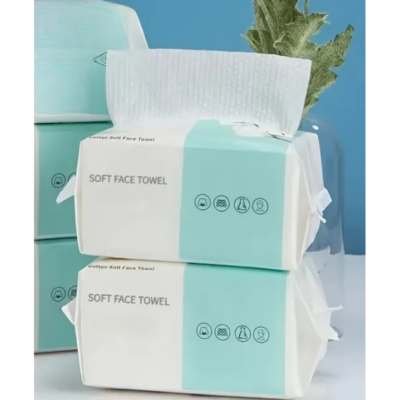 100pcs/2pcs Ultra Soft Disposable Face Towels- Wet/dry, Thick And Gentle, Suitable For Makeup Removal, Beauty Salons, And Home Cleaning
