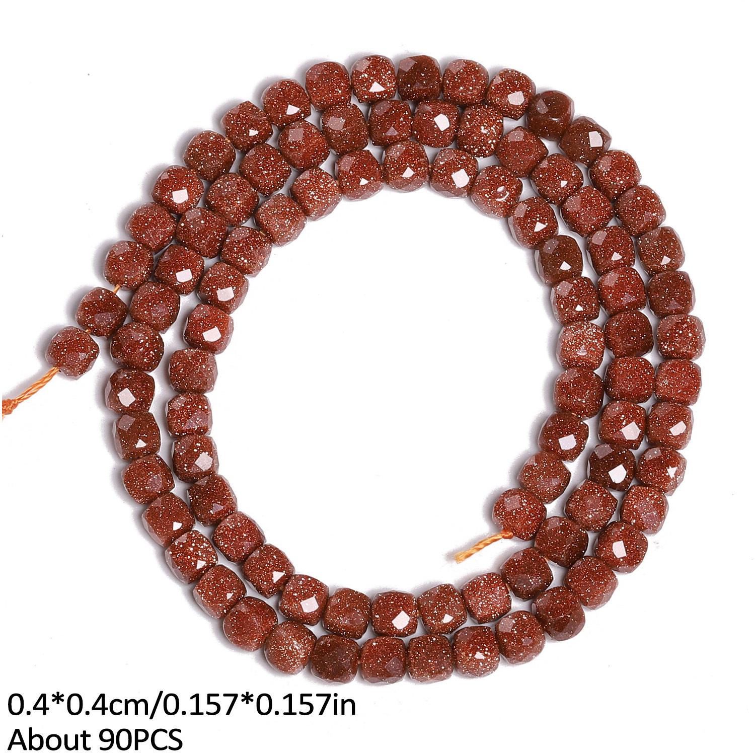 TEMU Cuentas de piedra natural facetadas cuadradas de de 4/7 mm, hermosas cuentas sueltas espaciadas, para hacer joyas, pulseras, collares, aretes,
