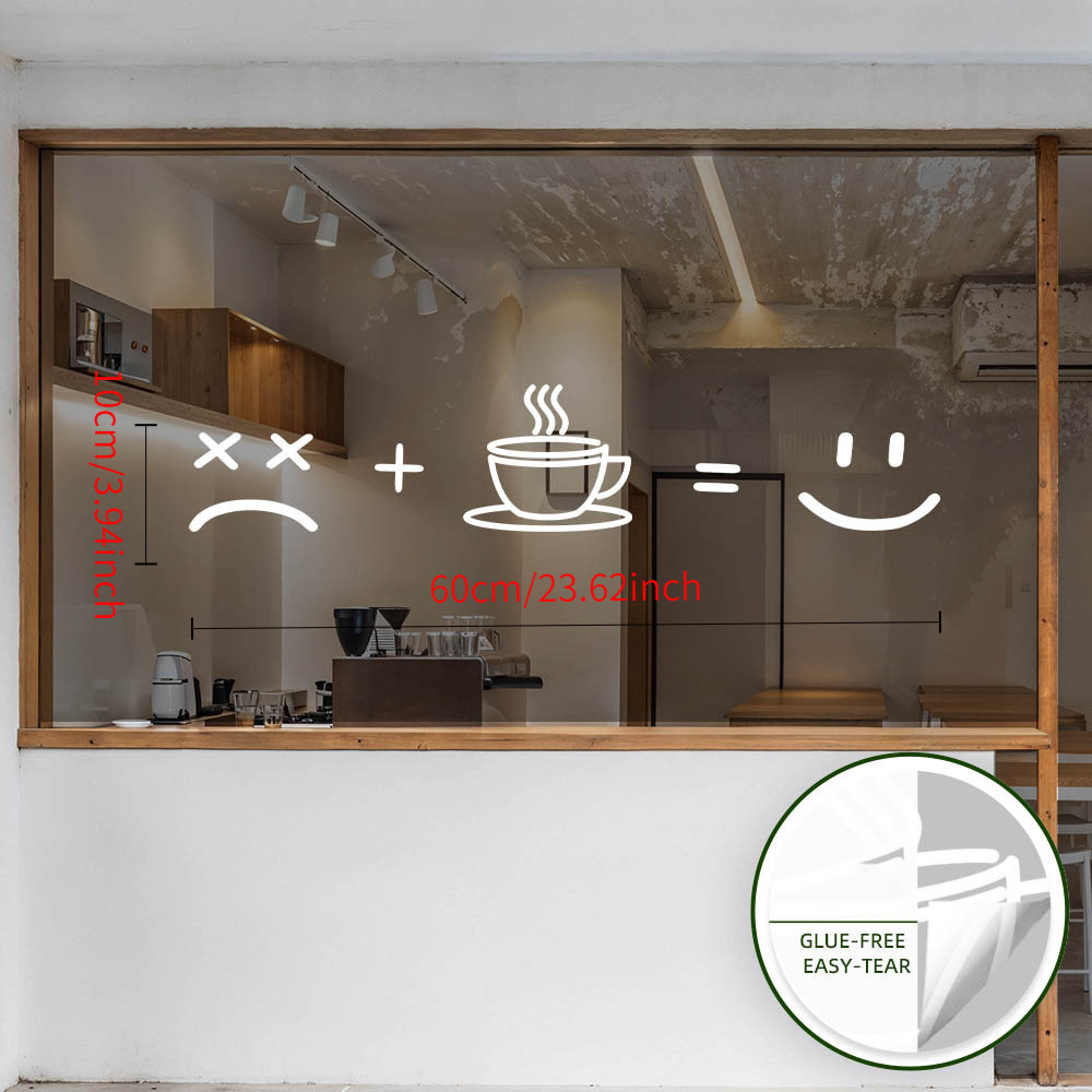 TEMU 2d Double-sided Cup Static Window Flowers, Creative Glass Stickers, Glue-free Reusable Double-sided Decoration, Suitable For Cafes, Kitchens,