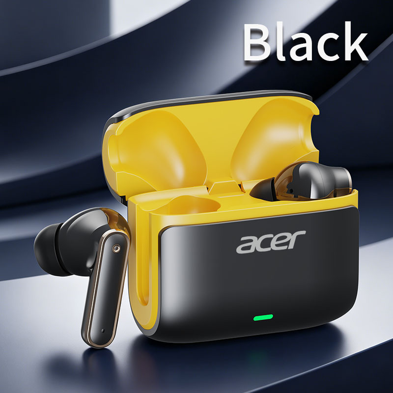 Image of Acer Adaptive Anc Wireless Earbuds, Bluetooth 5.4, 25 30db Noise Cancellation, Dual Mic Enc Call Noise Reduction, Hi Fi , 350mah Long , Comfortable In Ear Headphones For Work Travel Gaming
