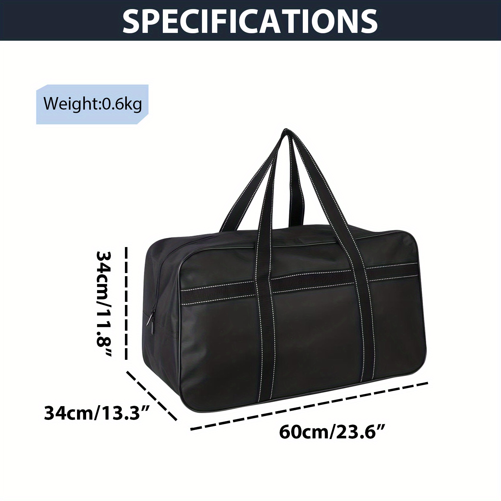 Image of Handbag, Foldable Travel Bag, Oxford Cloth Luggage Bag, Options (60l/90l/170l/230l), Large Capacity, For Travel, Outdoor Sports, Hiking, Gym & Daily Leisure. Practical Durable Structure, , Fits Needs