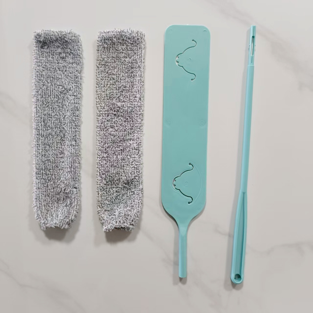 TEMU Ensemble Balai et Aspirateur de Poussière, pour les Difficiles d' Sous les Lits, les Canapés, des Meubles et les Plinthes, Lavable, Élimination