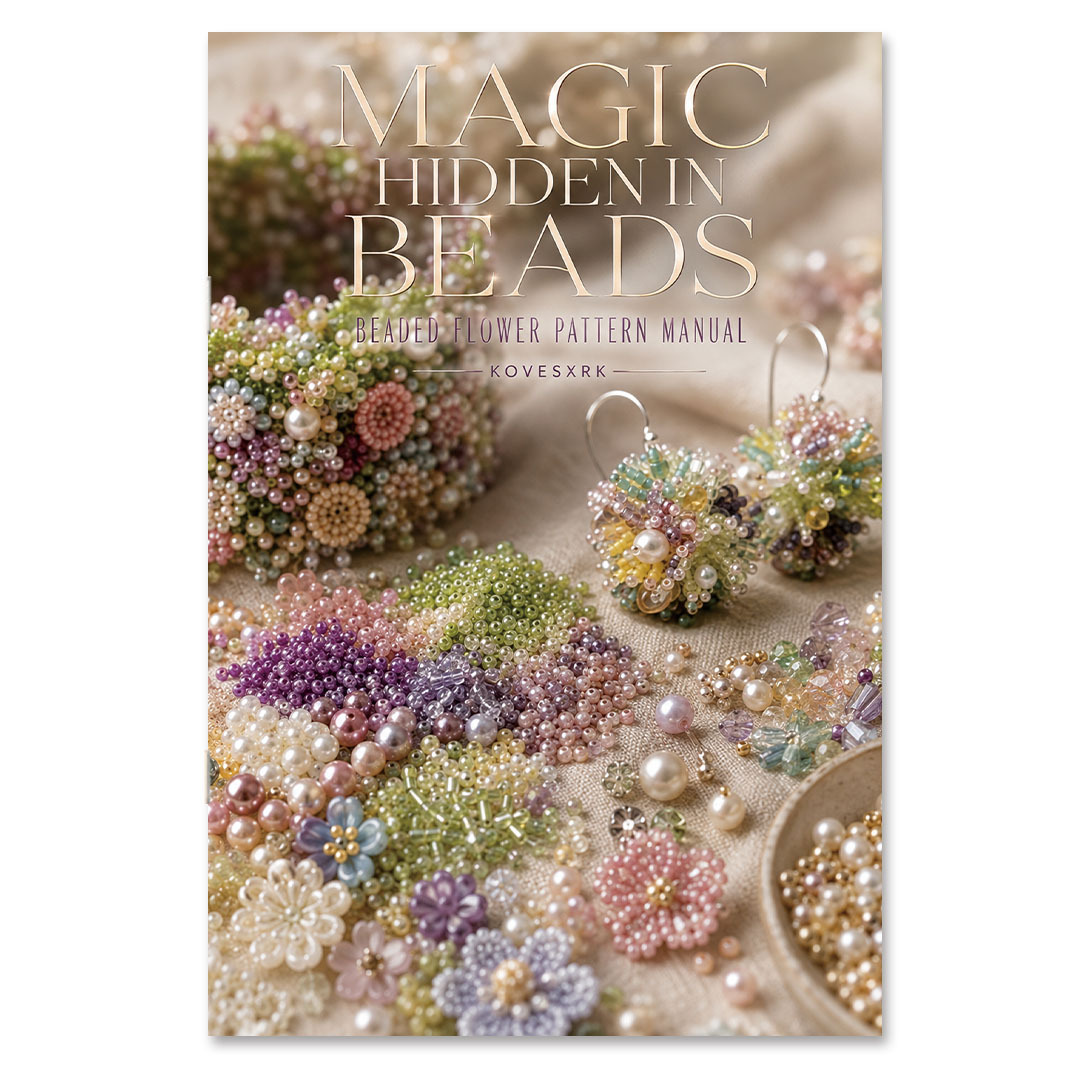 TEMU 1pc | Guide de Motif de Broderie de Perles | de Couverture d'Illustration Esthétique | 5.5 X 8.3 Inches | Inclut des Étapes Détaillées pour
