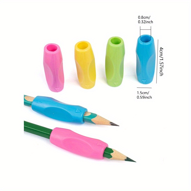 8 pack pencil grips for handwriting pencil gripper and holder posture correction training writing improves posture   pencil holder     material Product details 3