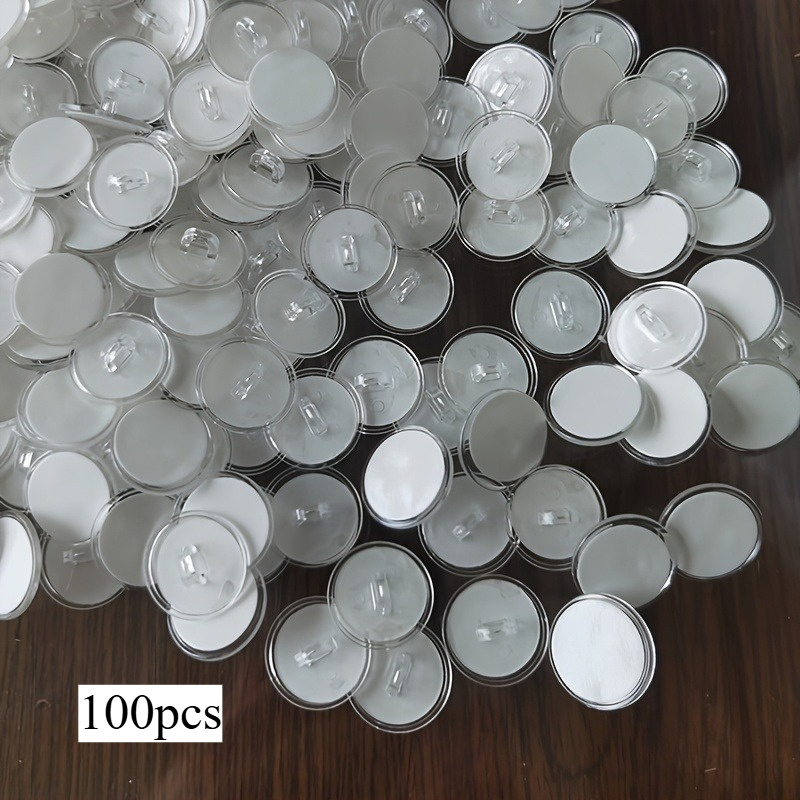 100pcs Ceiling Hooks, Strong Transparent Adhesive Hooks - Self-adhesive No Drilling Required, And Ceiling Hanging, Suitable For Halloween And Christmas Decorations, Utility Hooks