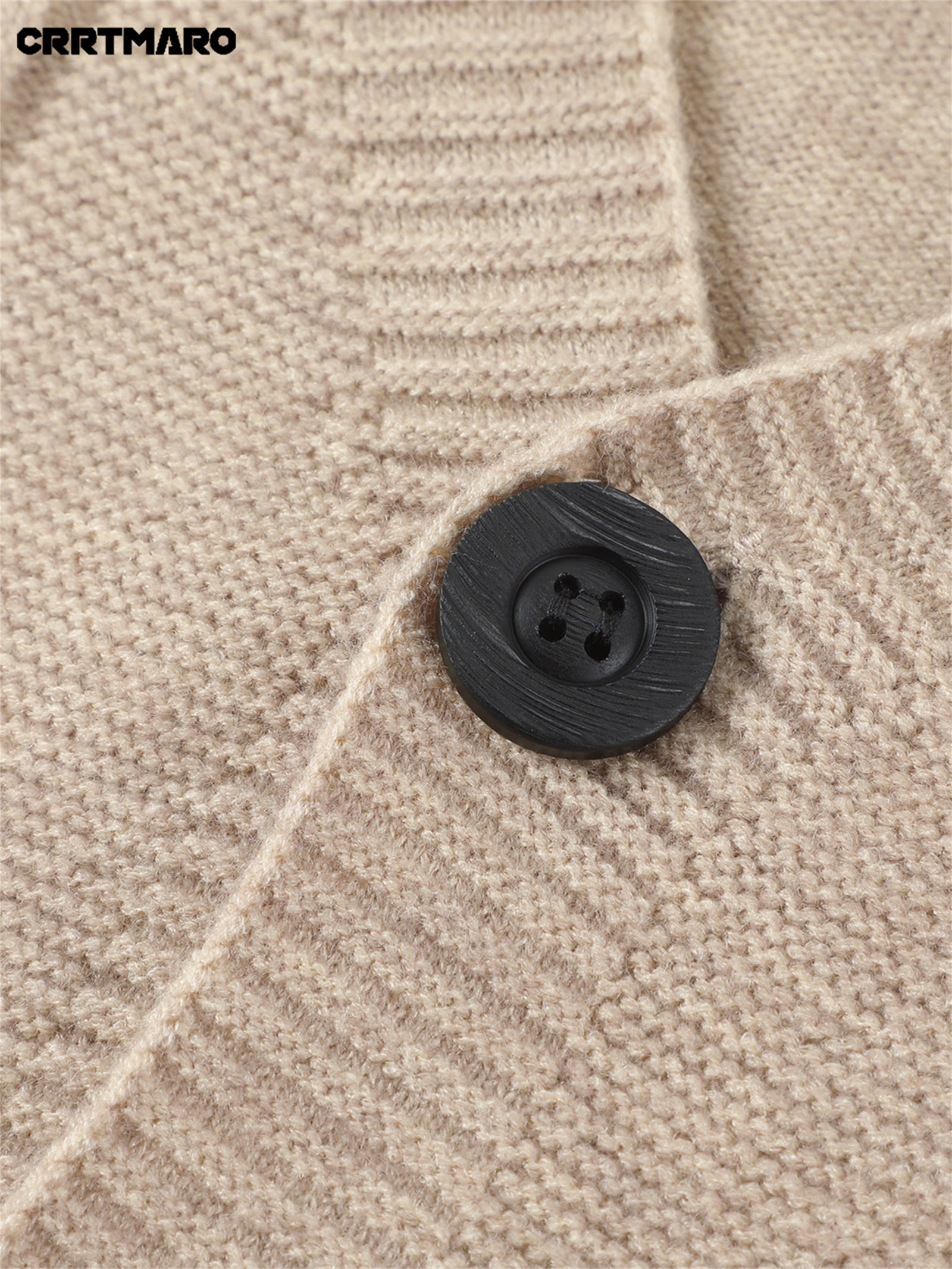 Men'S Wool Blend, Thick Knit Cardigan, Warm Casual Layering Top for Fall And Winter