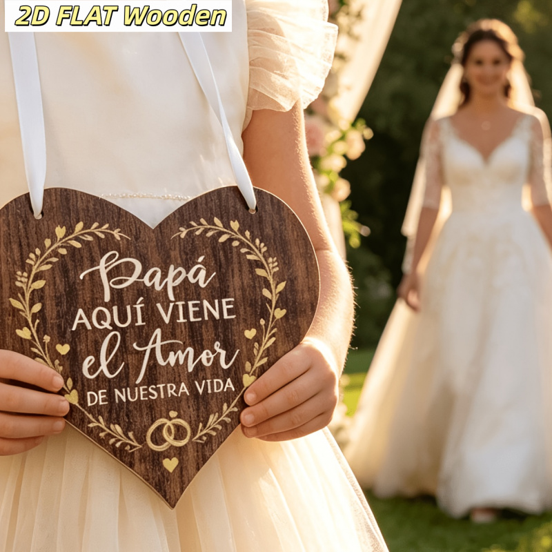 TEMU Etiqueta 2D, 1 pieza de madera con forma de de niño de de boda española, [Decoración de Halloween], [Decoración de Navidad], Diseño , de madera