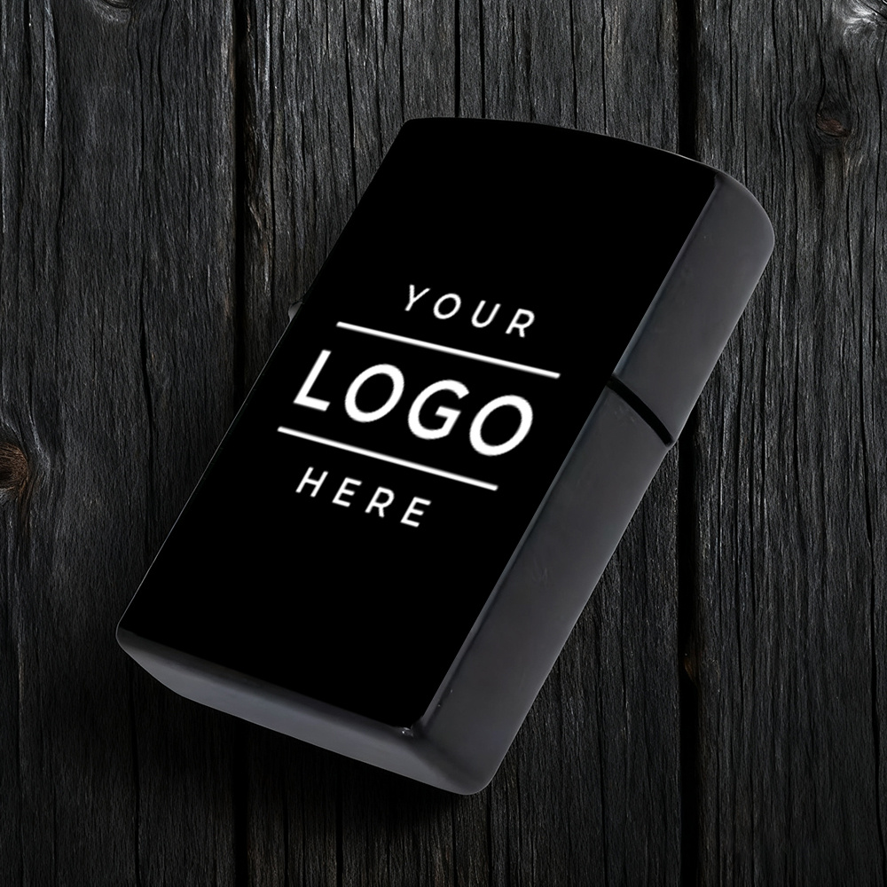 1pc Custom Metal Lighter Case With Custom Logo, Durable Protective Shell, Unique Branded Lighter Case, Suitable For Business, Clubs, Teams, Promotional Gifts, Marketing Souvenirs, And Corporate Use