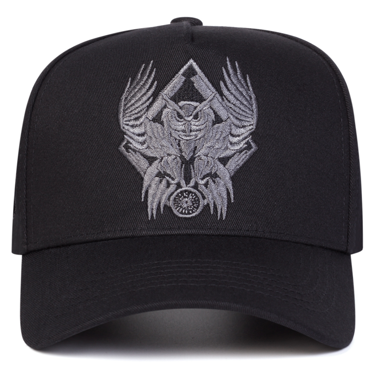 TEMU Men's Owl Embroidered Baseball Outdoor Adjustable Sunshade Casual Hat Suitable For Spring And Autumn Travel Beach Parties