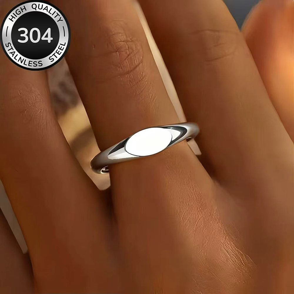 Women's Adjustable Hypoallergenic Stainless Steel Open Ring