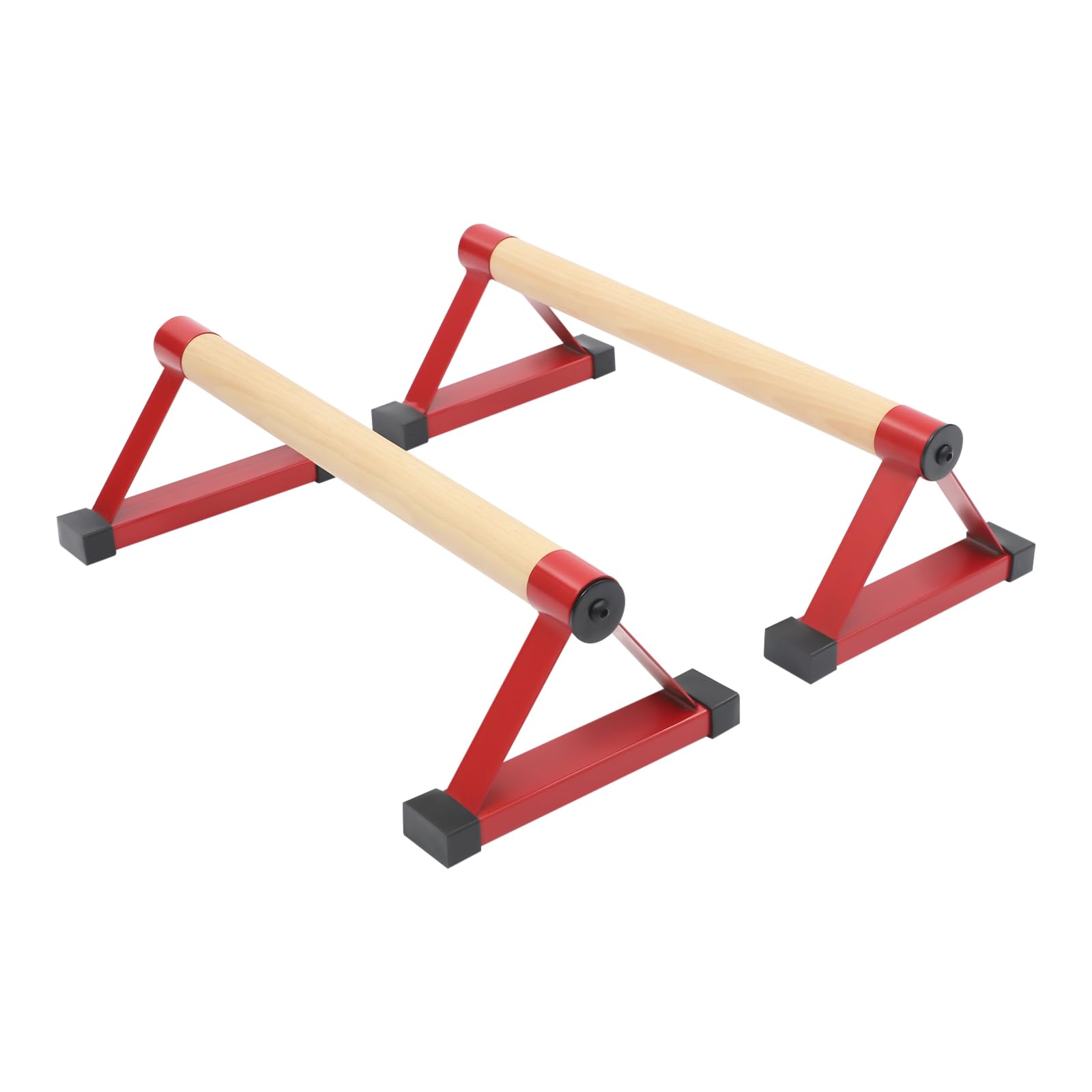 Image of Hotmalll 2pcs Push-up Handles, Wooden Push-up Bars, Parallettes Push-up Grips, Dip Bar Strength Training Push-up Board, Load Capacity 400kg, For Bedrooms, Offices And Gyms Etc