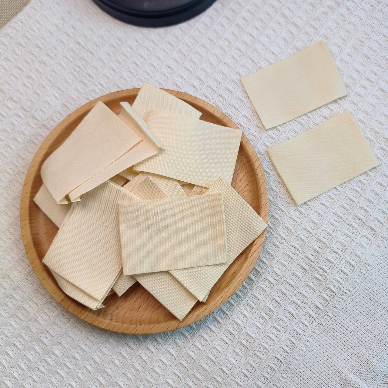 TEMU 無地ユニバーサルファラベル - 未漂白のクロスタグ、スタンプ/プリント用、縫い付け名札クロスタグ、衣類＆ユニフォーム用 - 即出荷可能
