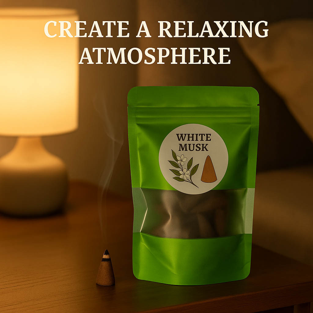 Handcrafted Musk Incense Cones - Suitable For Yoga, Pilates, Meditation, Outdoor Activities, Gatherings, And Home Parties - Ideal For Christmas, Halloween, Easter, Thanksgiving, And 's Day Decorations