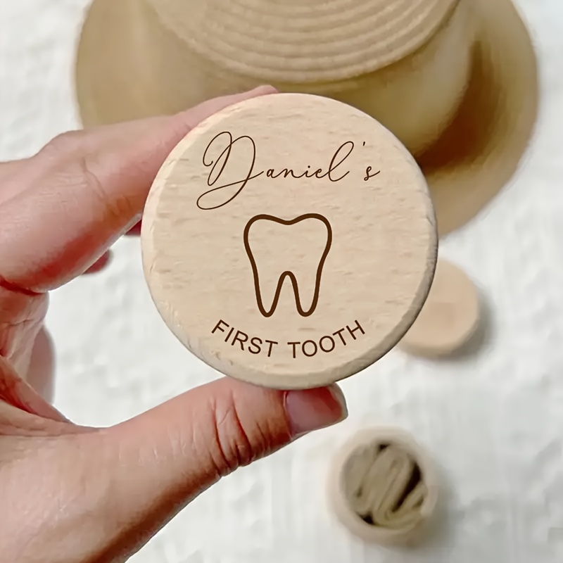 TEMU Personalized Engraved Keepsake Box With Name & Date - Wood Memory Storage Suitable For Hair, Teeth, Cord Preservation - Vintage Scissors For