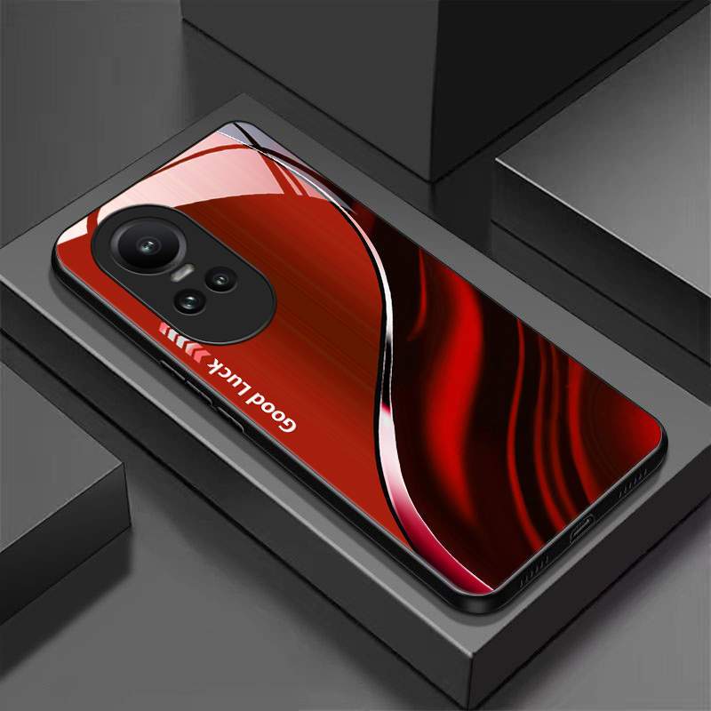 TEMU Phone Case - A Durable Tempered Glass Phone Case Designed For The For Oppo Reno 10 Pro 5g, Featuring An Hard Shockproof, Drop-resistant, And