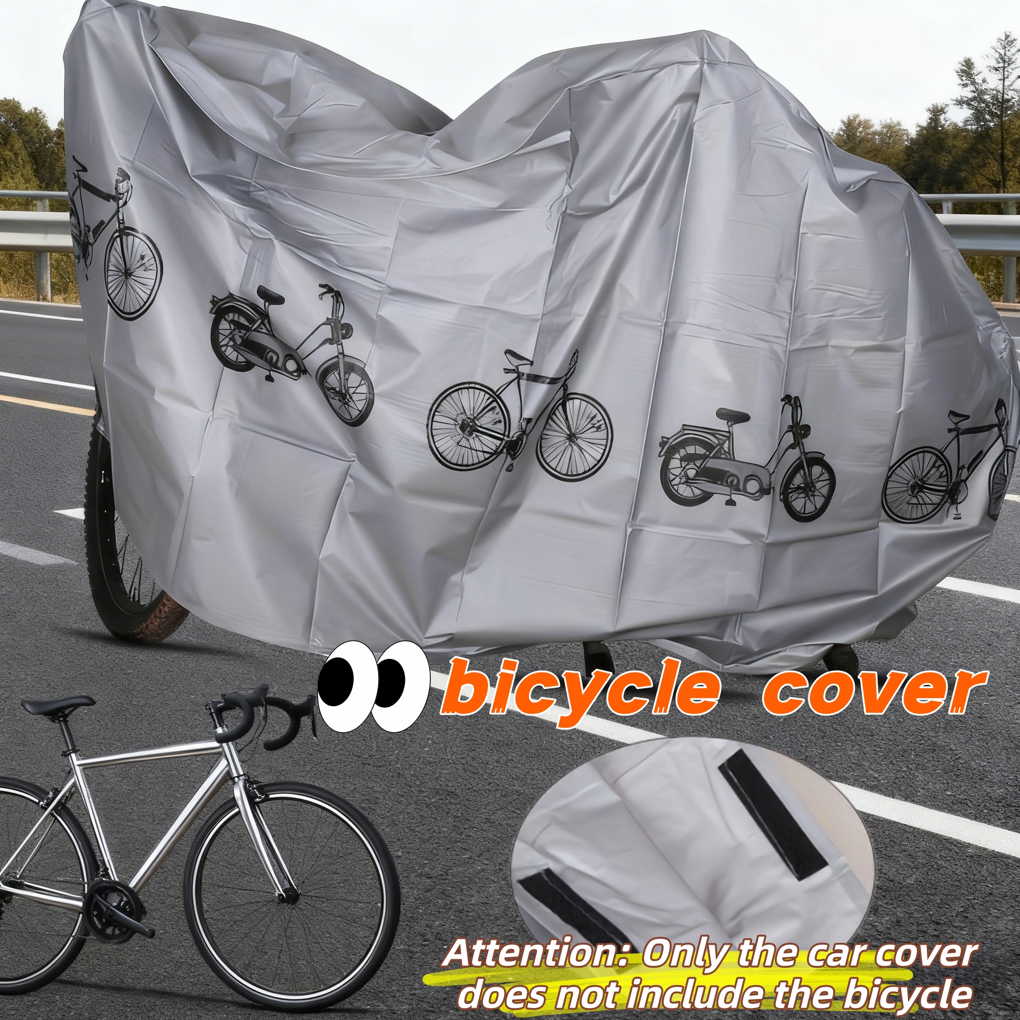 1 Set Of Bicycle Covers, Multi-functional Heavy-duty Eva Material, Universal For , Protection /dust And Rain; An Ideal Gift For Students, Office Workers