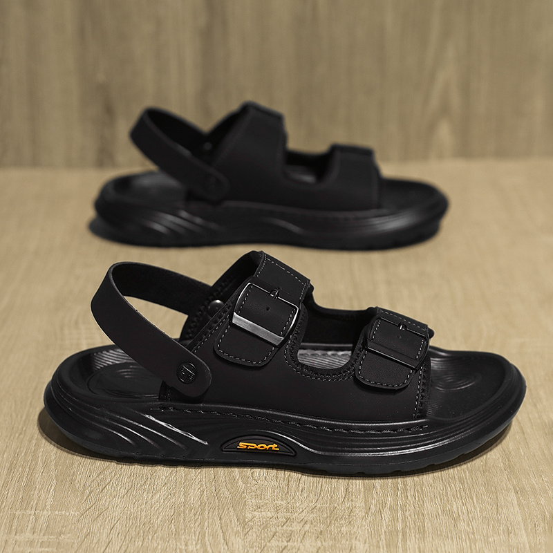 bestseller unisex   beach sandals ultra cushion non slip lightweight walking shoes with adjustable   straps durable pvc for vacation casual wear mens fashion style         absorption travel footwear minimalist style cushioned    able footwear travel essentials Product details 3