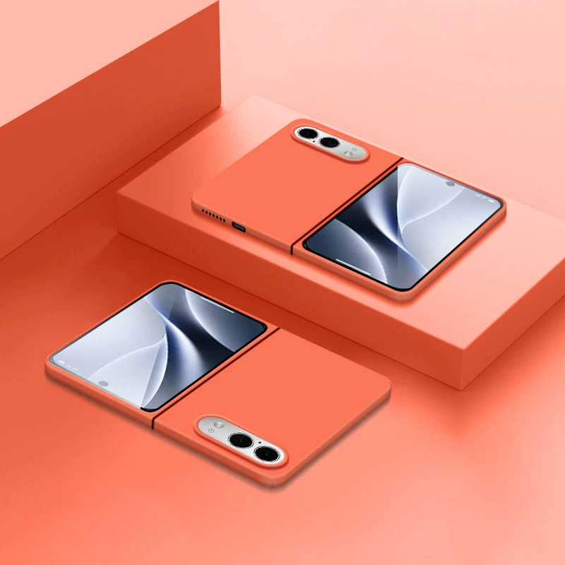 TEMU Phone Case: -thin Foldable Screen Protective Case For Iphone Duo, Matte Premium Skin-feel, -coverage Drop-proof Cover For Men And Women