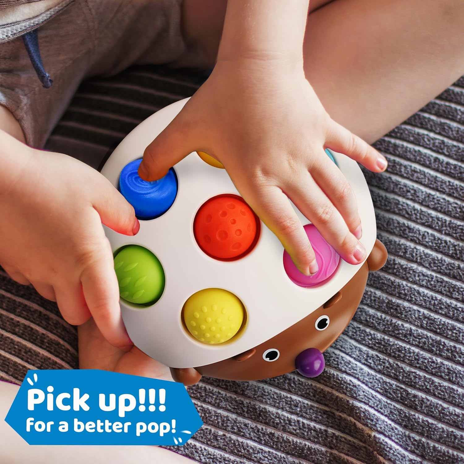 Sensory Baby Toy for Infants with Hedgehog Design