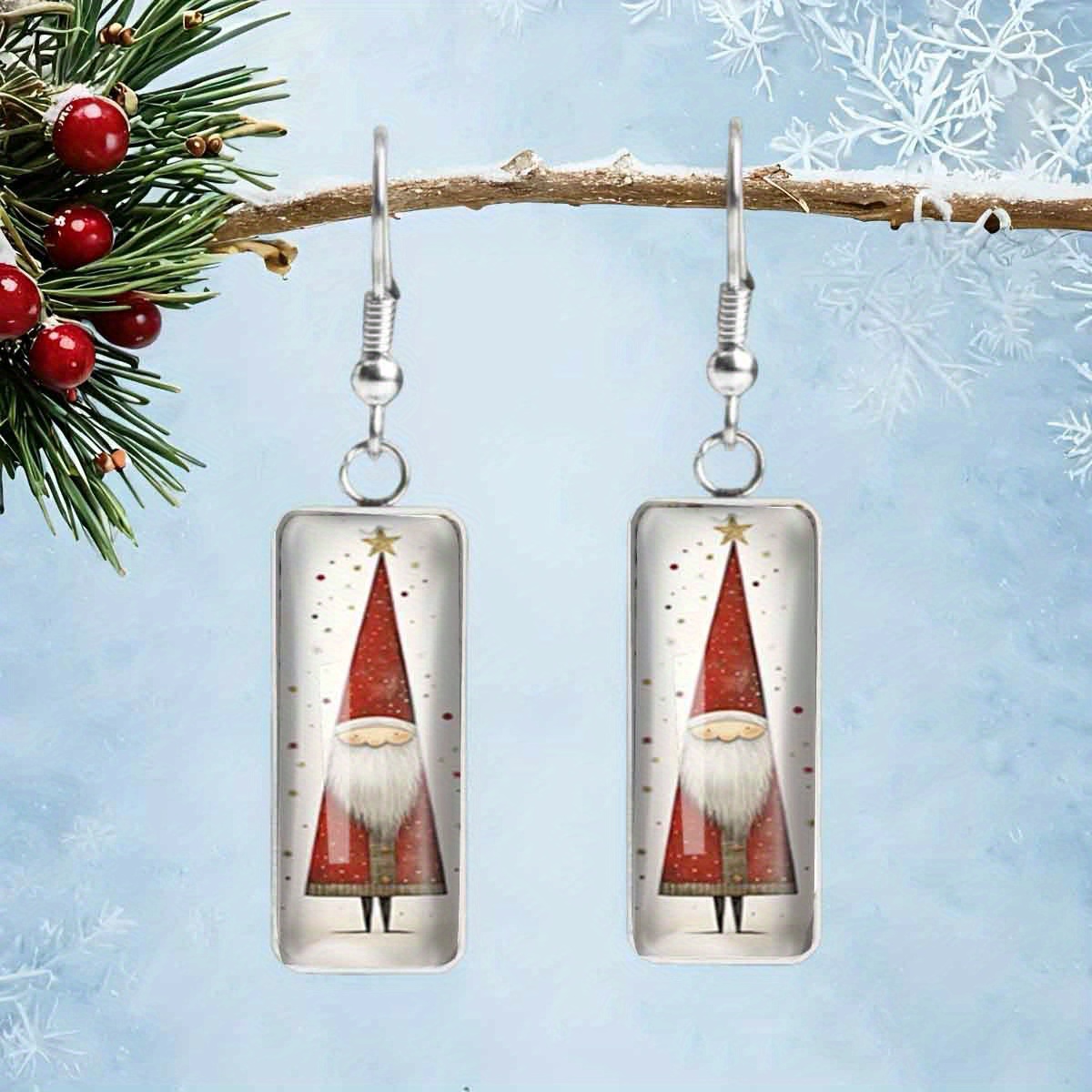 TEMU 1 di Orecchini Fantasiosi con Design di , Gioielli Ipoallergenici a , per Natale, Anniversario, Regalo di Compleanno, Senza Batteria