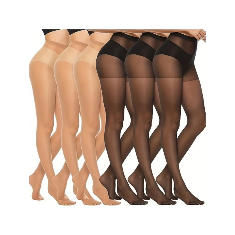 

6 Sets Of Ultra-thin Shapewear For Pure , Ideal For Sizes Xs To M, Accommodating Weights 80 To 130 , Featuring A High-waisted , Transparent Leggings, And Women's Stockings And Socks.