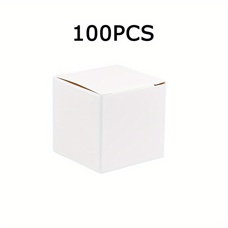 TEMU 100pcs Cajas de Regalo Blancas Mini con Tapas, Cajas Plegables para Recuerdos de para Joyería, Abalorios, Pendientes y Anillos, Perfectas para ,