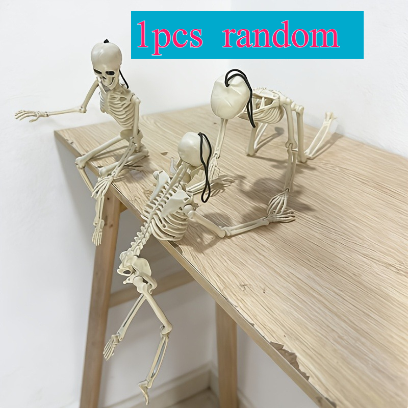 Image of Halloween Skeleton Pendant, Can Hang Mini Skeleton Pendant, Suitable For Courtyard Garden Lawn Haunted House Cemetery Decoration Skeleton Pendant Ornaments, Random Suitable For Years Old