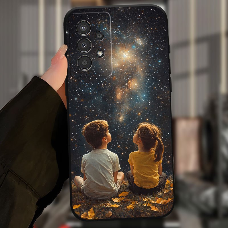 TEMU Phone Case: Universe Fashion Trend Premium Dark Tpu Material Printed Phone Case, Suitable For Galaxy A04 A04s A05 A05s A06 A13 A14 A15 A16 A22