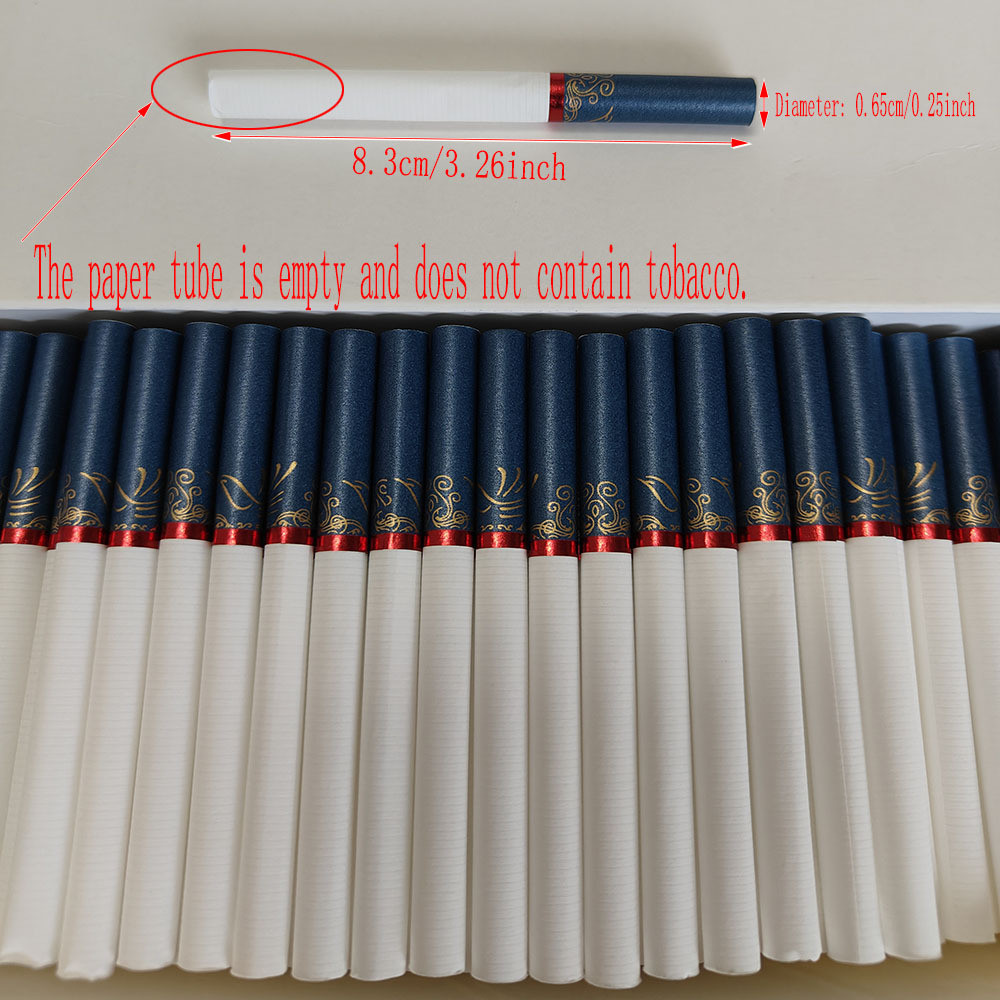 hollow cigarette tubes 200pcs empty cigarette tubes filters diameter 0 65cm 0 25in