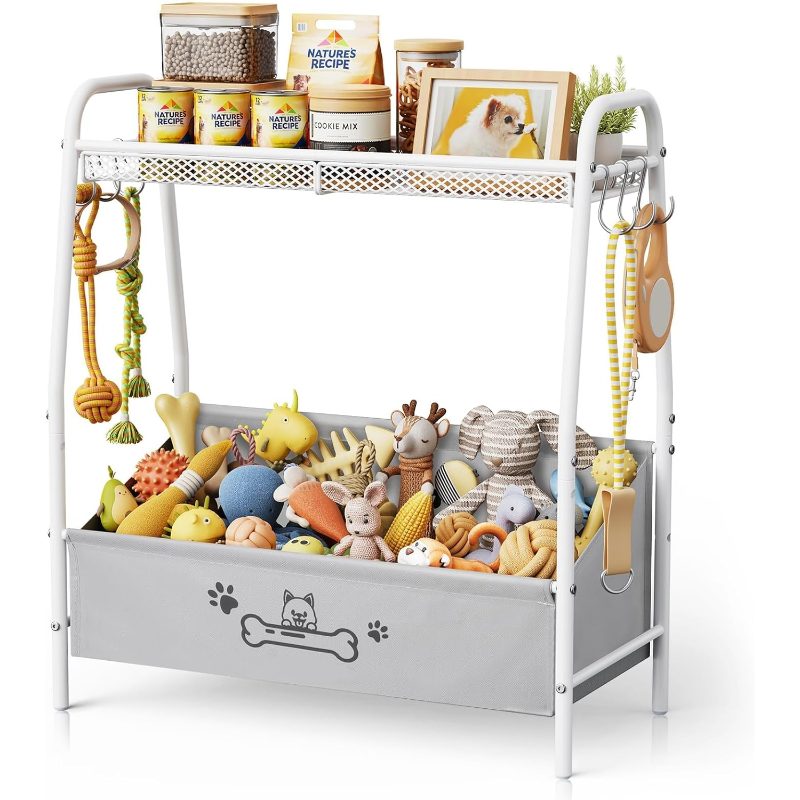 large   dog toy basket 23 6 x 11 2 x 9 7 inches pet storage organizer for toys essentials and additions dogs cats