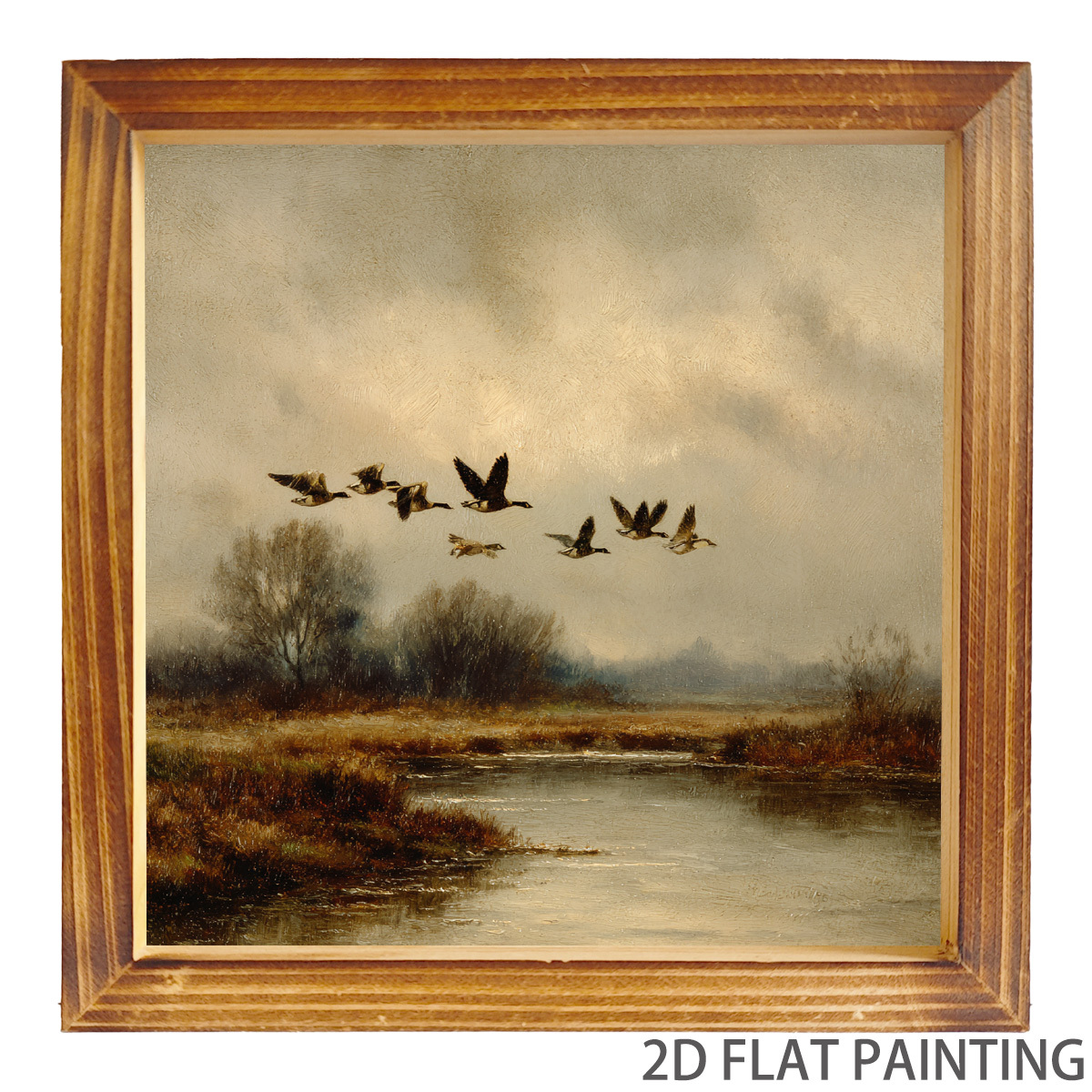 TEMU 2d Flat, Exquisite And Beautiful Decoration, With Photo Frame, Suitable For Kitchen, Home Office, Living Room, Bedroom, Dining Room, Indoor And