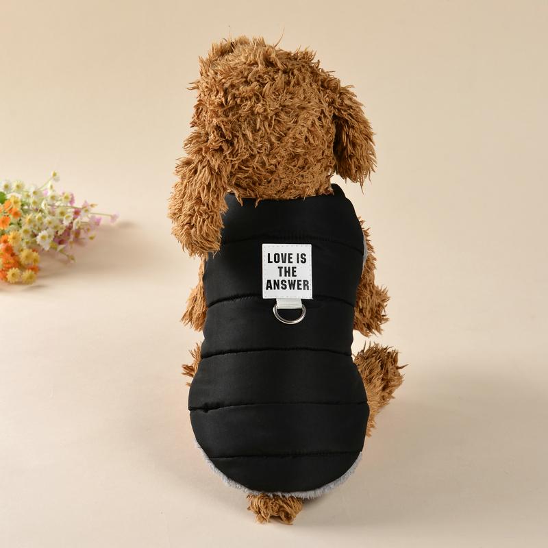 Winter Dog Jacket Candy Color Pet Clothes