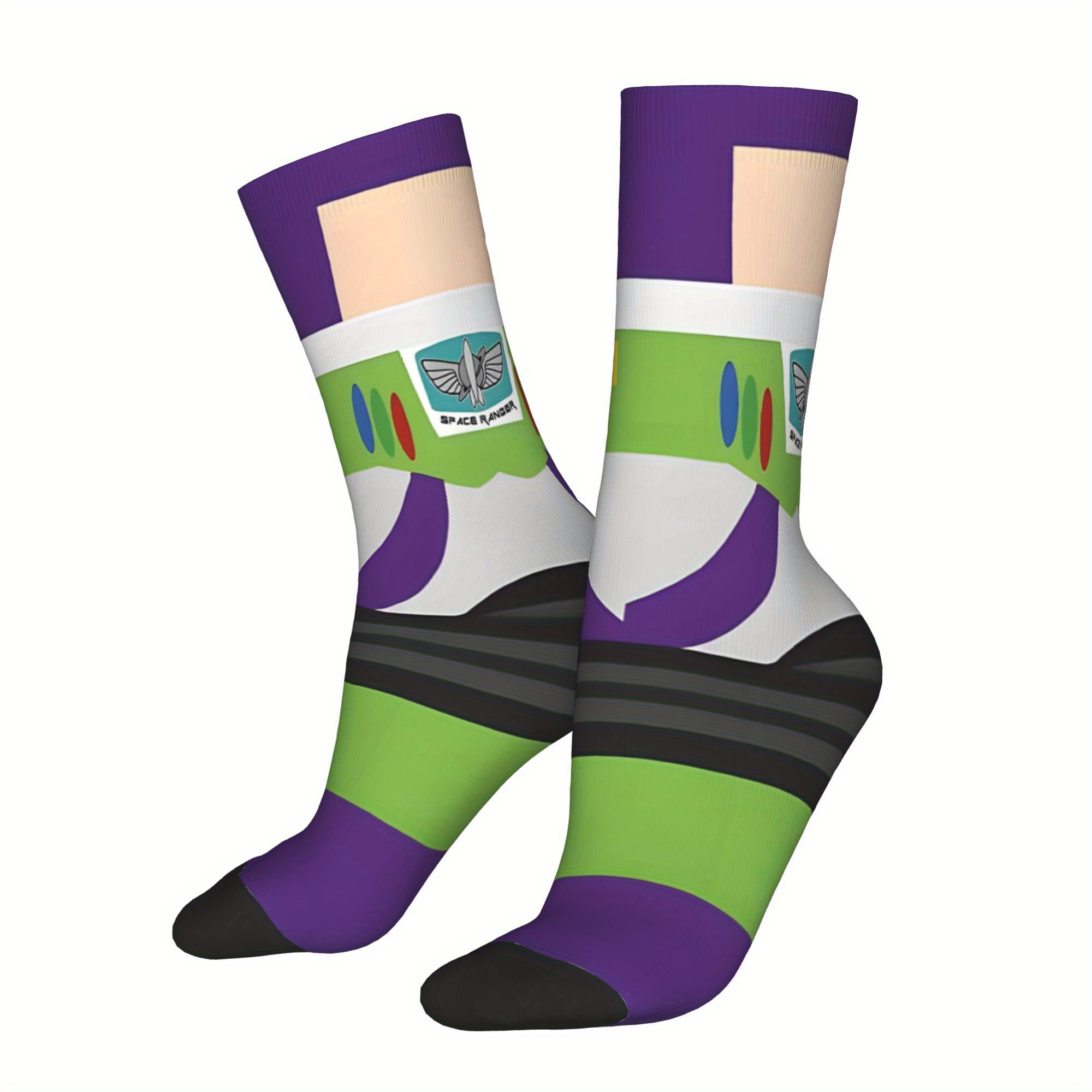 Space Ranger Sock Printed For Man Polyester: retailer-supplied image
