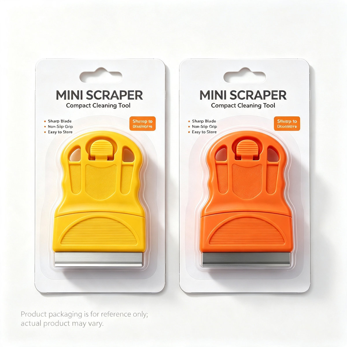 TEMU 2 Pack Mini Plastic Scraper Tool - Adhesive Remover For Stickers, Decals, Labels, Old Glue, Paint Residue, Glass And Car Window Film, Safe
