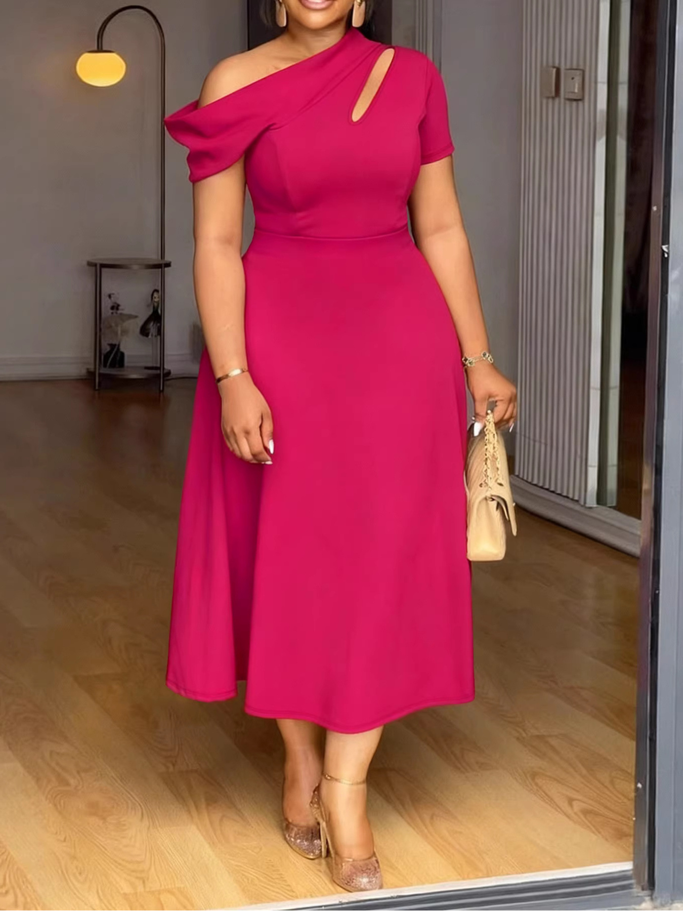 sachin and babi light blue dress Pink Plus Size Dresses main image 1