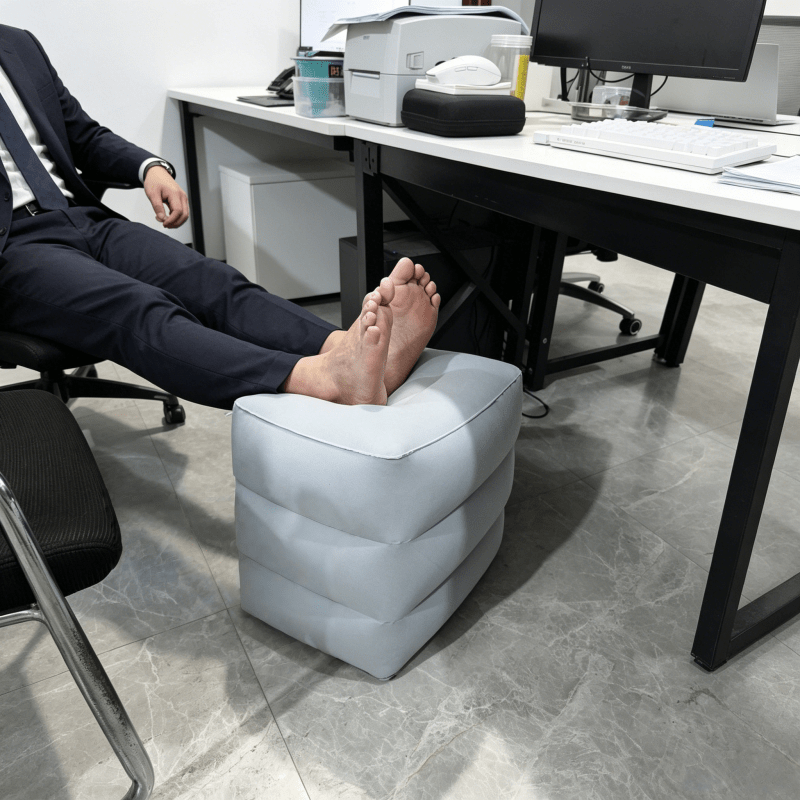 3 layer adjustable inflatable  rest inflatable leg pad inflatable  stool inflatable leg pillow inflatable   pad essential for office workers business travelers long distance     Product details 1
