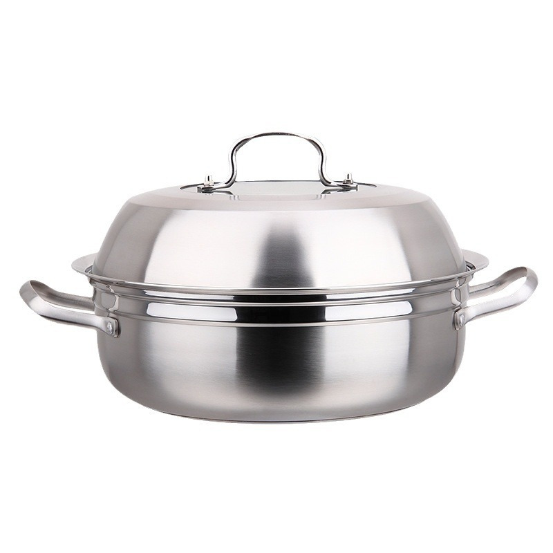 1pc stainless steel multi purpose steamer pot with   12 inch steam and boil compatible universal multi stove cookware details 2