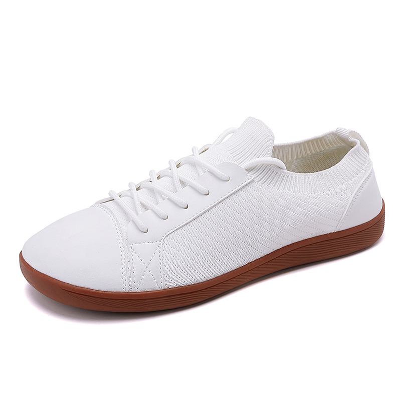 Men's Wide Toe Box Chunky Sneakers, Thick Cushioned Sole