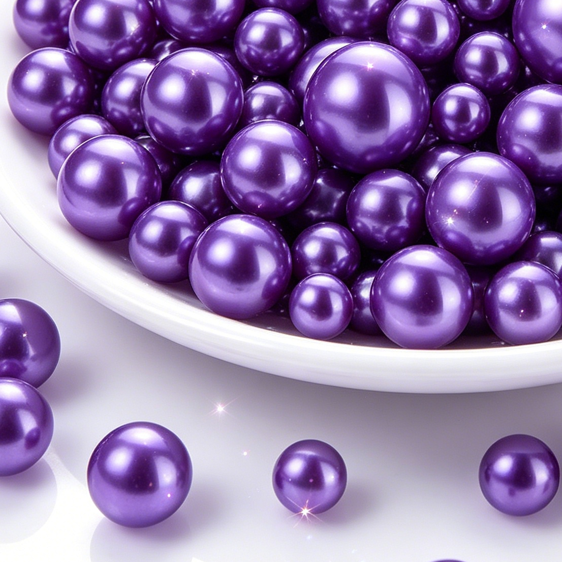 TEMU 367pcs, Petites perles de fausse pour remplissage de vases, perles de fausse , accents de bougies flottantes, artisanat, décoration intérieure,