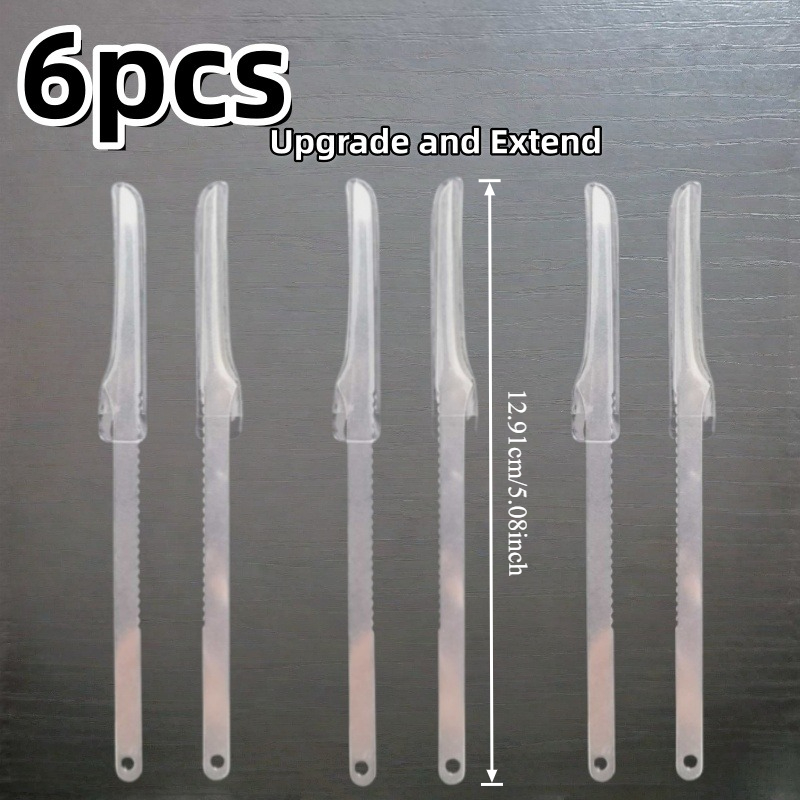 Image of 6pcs Upgrade And Extension - Stainless Steel Exfoliating Foot Scraper - Foot Care Tool, Size 12.9cm/5.08in, Designed Specifically For Removing Dead Skin, Reusable - Suitable For Men And Women