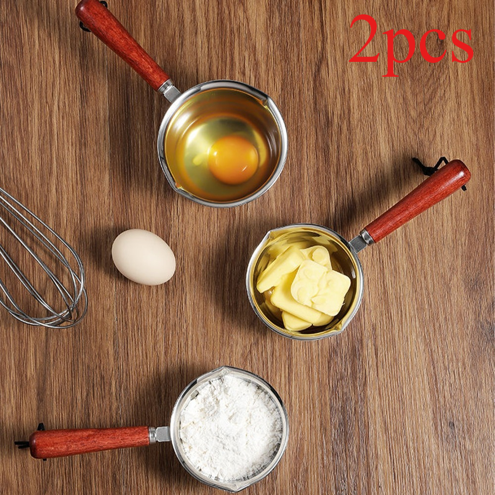TEMU 2pcs (1pc 150ml And 1pc 300ml), Multifunctional Oil Pouring Pots, And Pouring, Compact And Lightweight Pot Body, Capacity Of About 150-300ml,