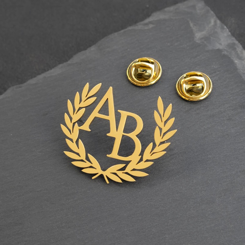 TEMU Personalized Name Brooches, Custom Initial Pins, And Stainless Steel Brooches. Trendy Fashion Additions, Customized Stainless Steel Name