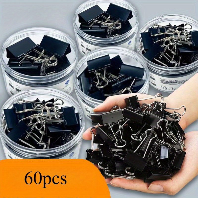 TEMU Iron Clips, Paper Clips Suitable For School, Office, And Teachers, Organizing Documents, , And Files, Colorful Metal Binder Rings
